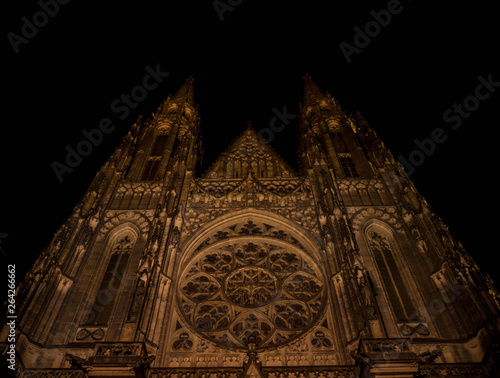st vitus cathedral at night