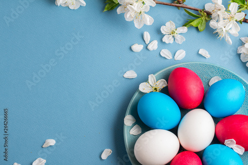 colorful spring backgrounds for Easter greeting cards