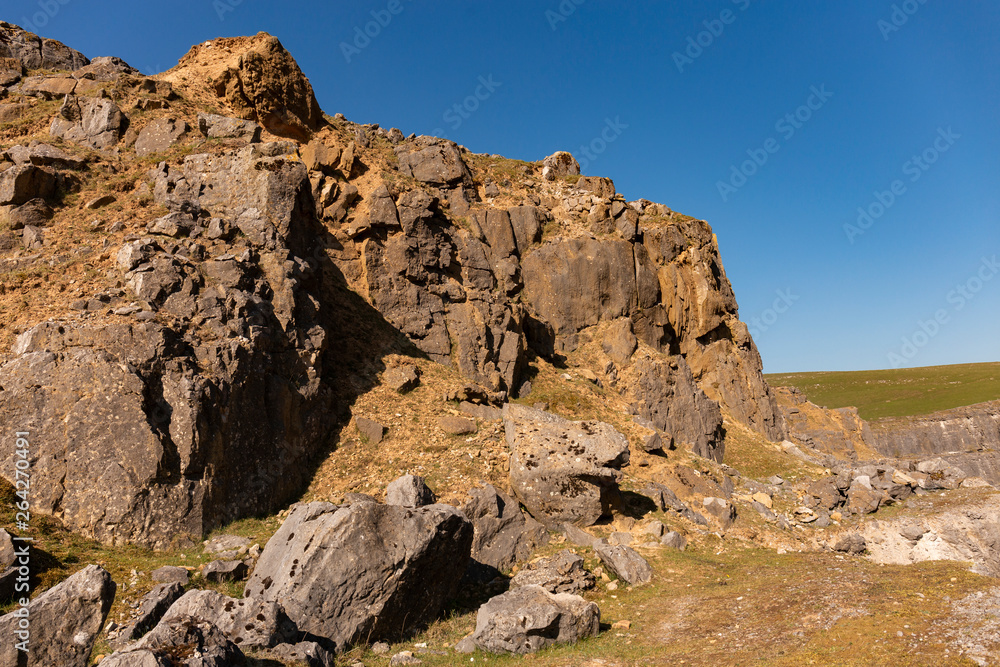 Abandoned quarry in the UK