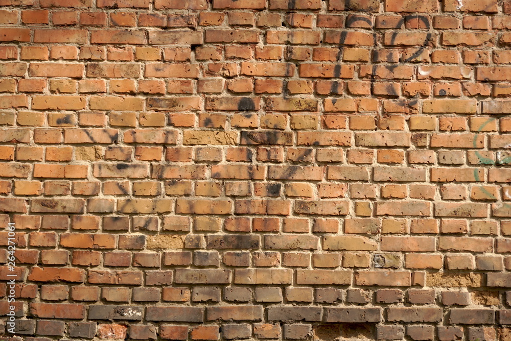 Obraz premium Red brick old wall , texture grunge background 