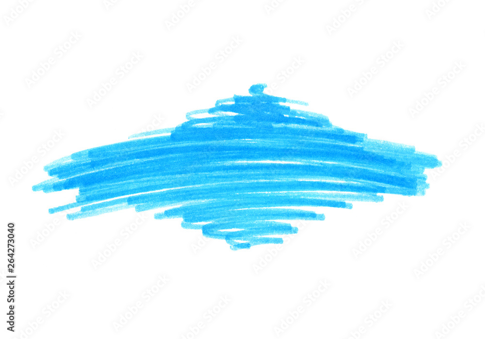 Abstract bright blue touches texture on white Abstract bright blue touches texture on white