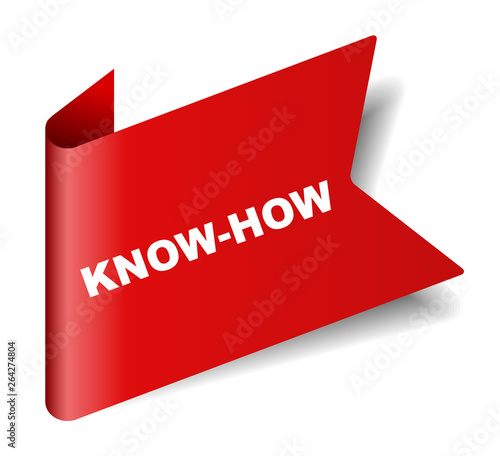 red vector banner know how
