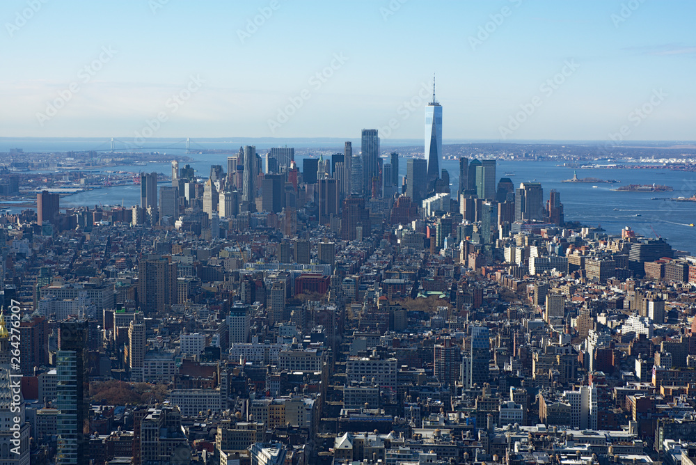 Fototapeta premium New York: View from Empire State Building