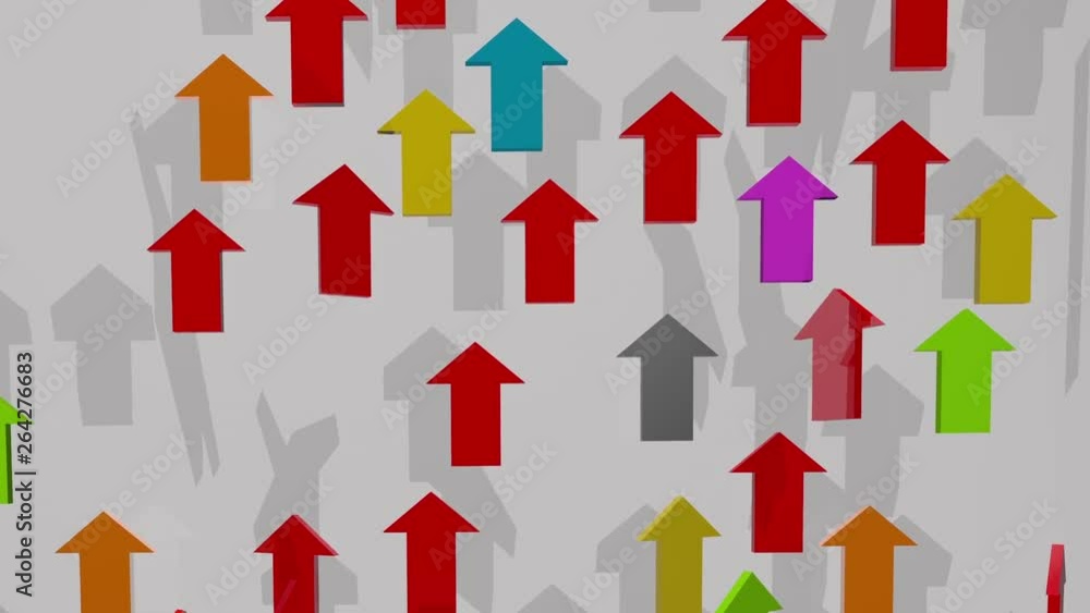 The flow of the colored arrows The flow of the colored arrows
