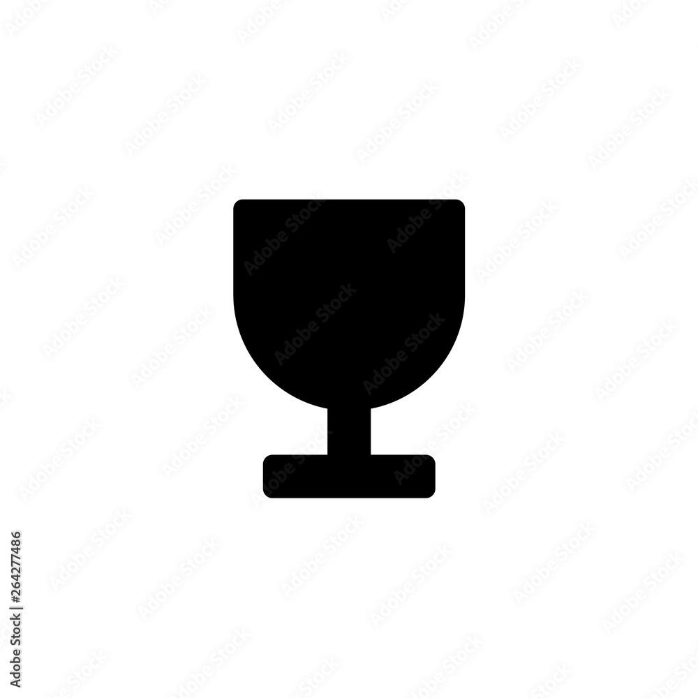 the icon of the glass. Vector illustration the icon of the glass. Vector illustration