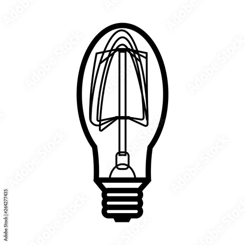 Lamp icon in outline style.