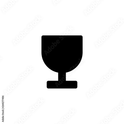 the icon of the glass. Vector illustration