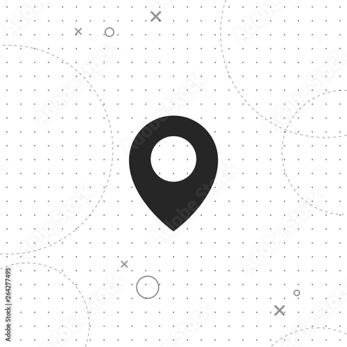 Pointer, locations, vector best flat icon