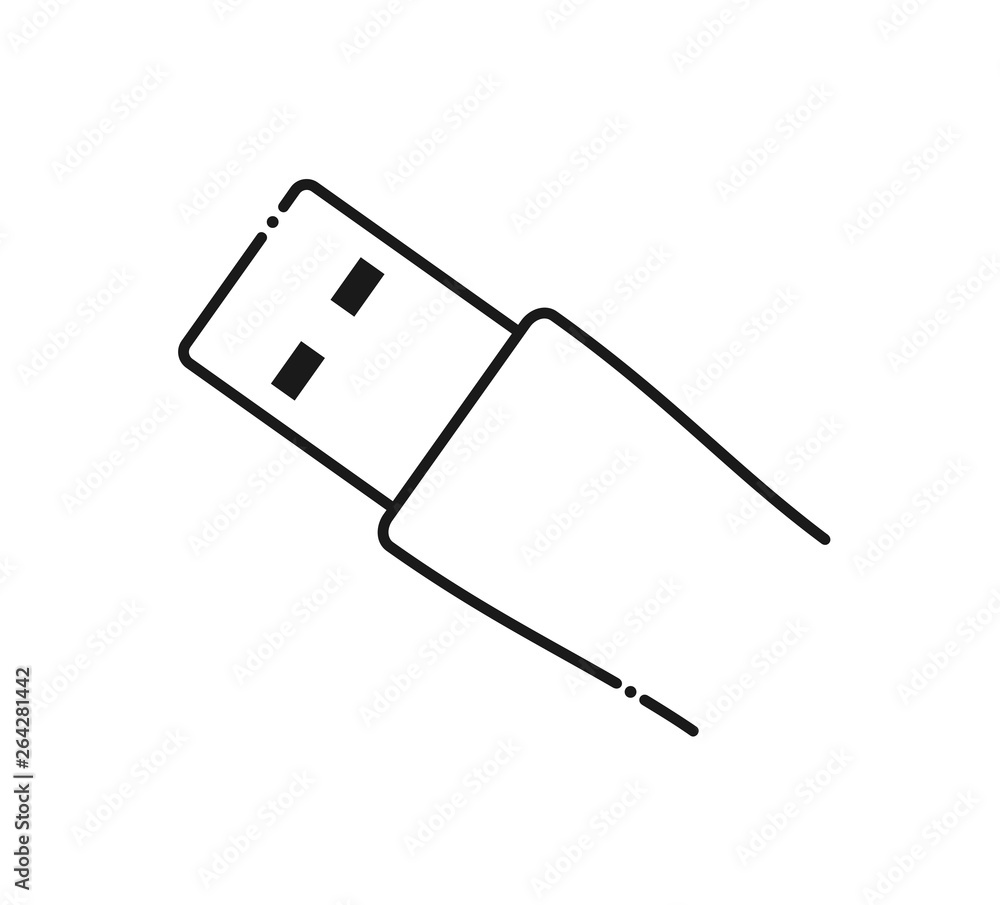USB flat icon USB flat icon