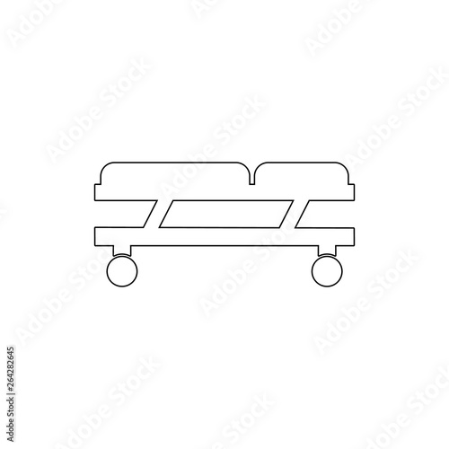 stretcher outline icon. Signs and symbols can be used for web, logo, mobile app, UI, UX