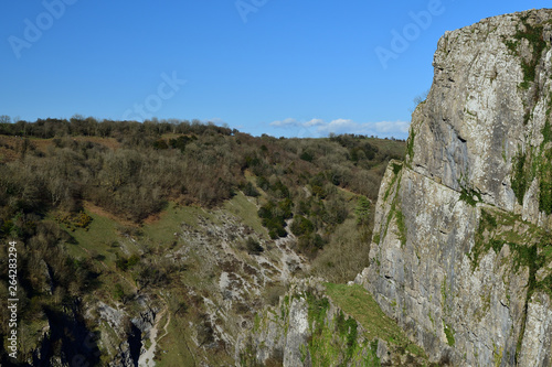 View of Cheddar gorge in Somerset photo