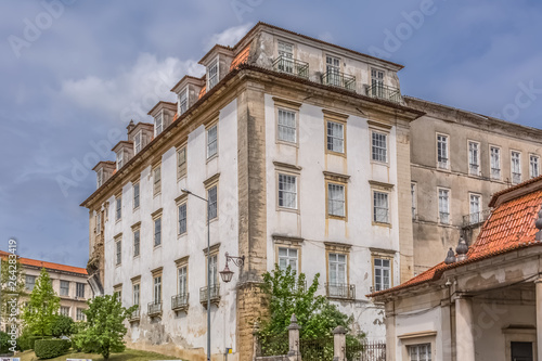 View of the exterior façade of the College of São Jeronimo, a building also used by the University of Coimbra's international relations campus, in Portugal © Miguel Almeida