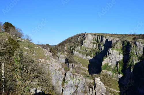 View of Cheddar gorge in Somerset photo