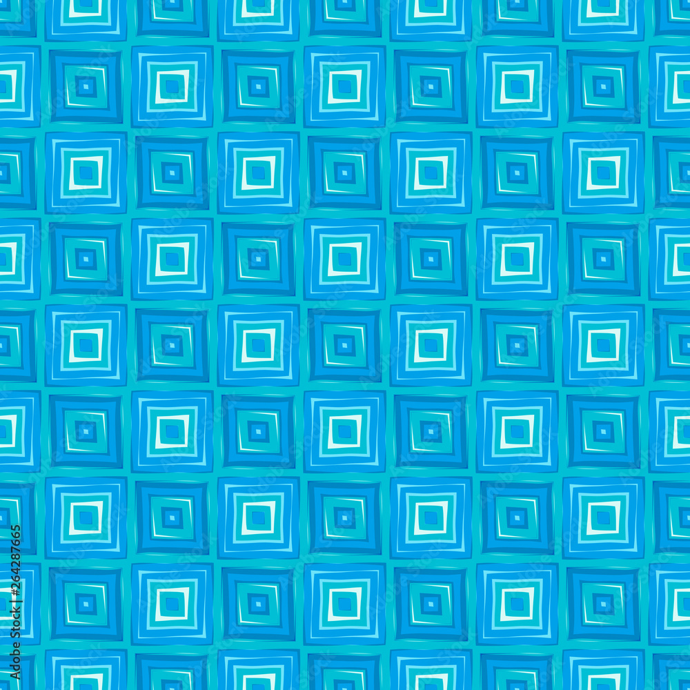 Blue Abstract Squares Seamless Pattern Illustration Blue Abstract Squares Seamless Pattern Illustration