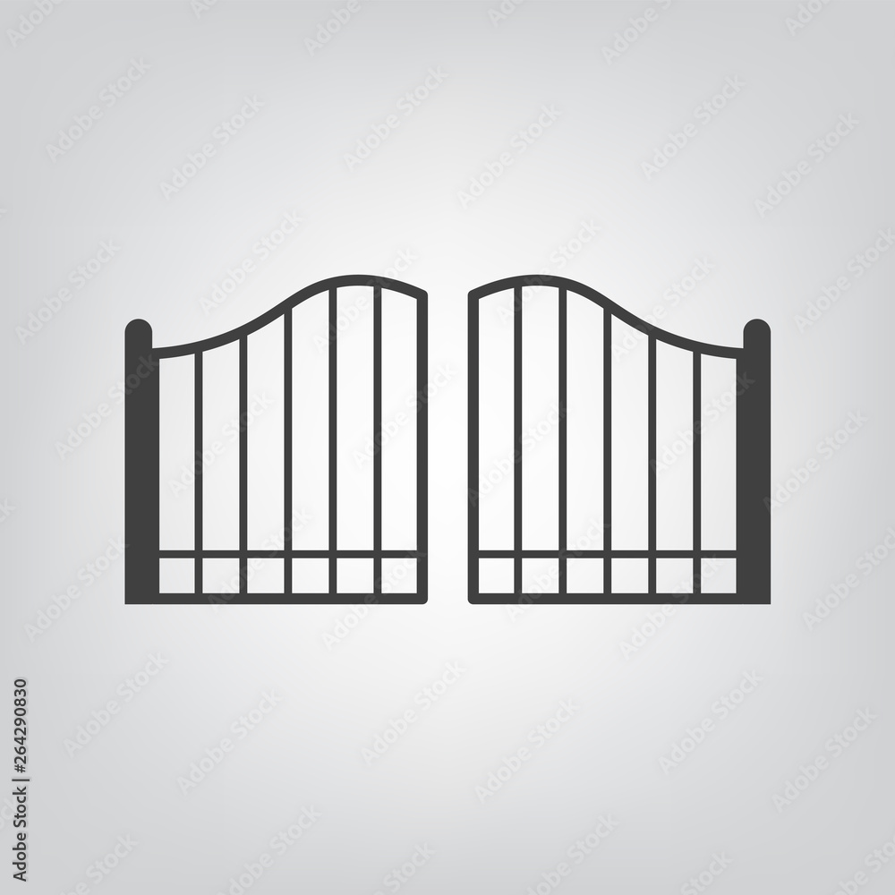 modern gate icon- vector illustration modern gate icon- vector illustration