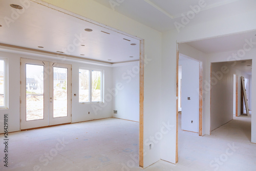 Wallpaper Mural Interior of unfinished the installation construction of housing Torontodigital.ca