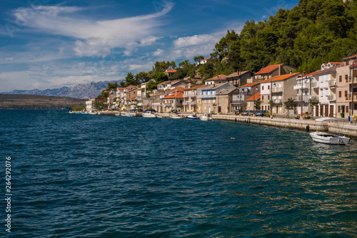 Novigrad city, Dalmatia, Croatia. City on Adriatic coastline. © michaldziedziak