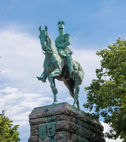 man on the horse statue in aachan  Germany