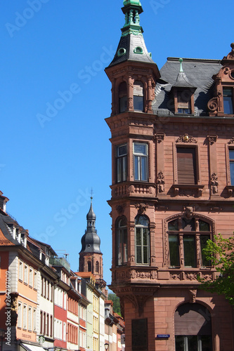 Heidelberger Altstadt: Hauptstraße mit Heliggeistkirche