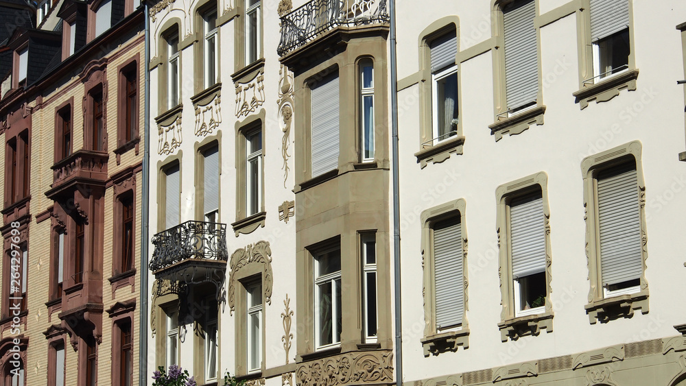 Naklejka premium Altbaufassaden Heidelberg, Süddeutschland