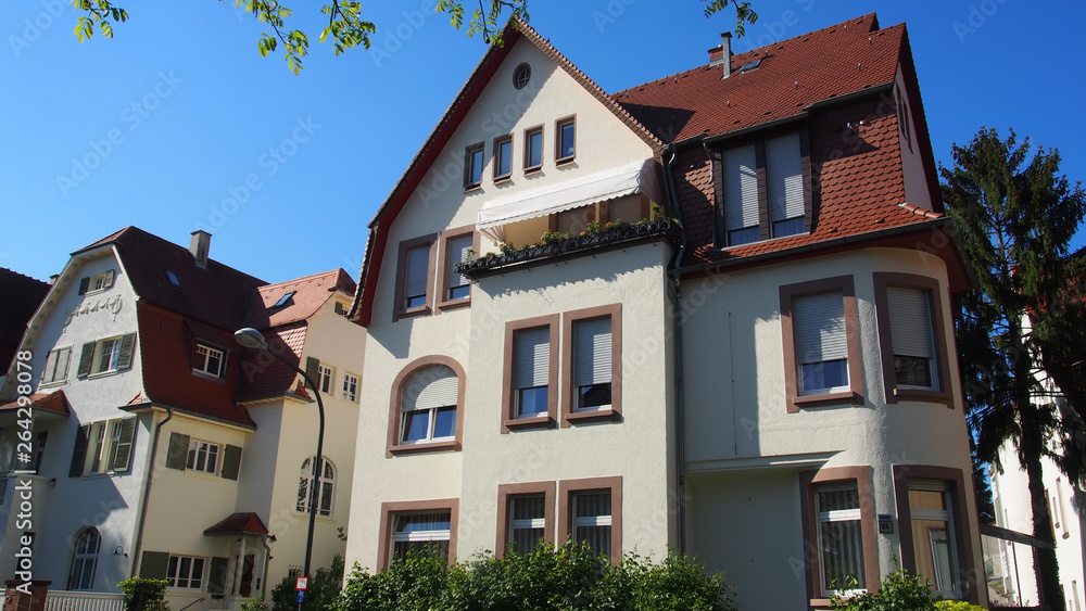 Stadtvillen, Altbauten in Süddeutschland