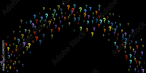 Question marks Quiz, doubt poll query public poll.