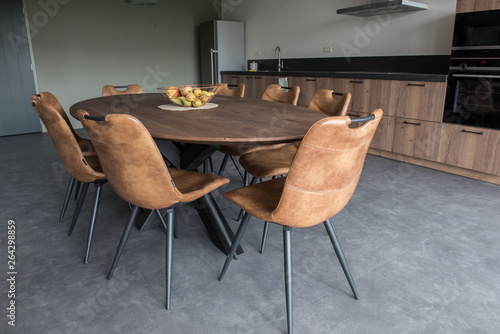 PVC flooring with decoration