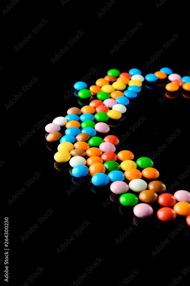 small candy of different colors small candy of different colors