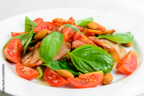 vegetables with meat fillet