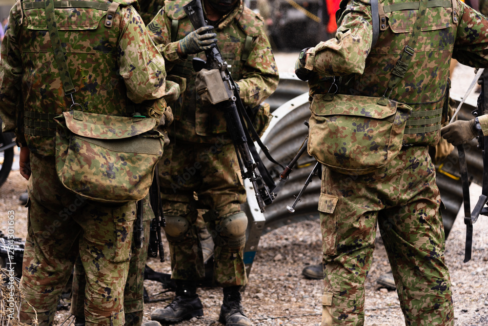 Fototapeta premium 陸上自衛隊の自衛官