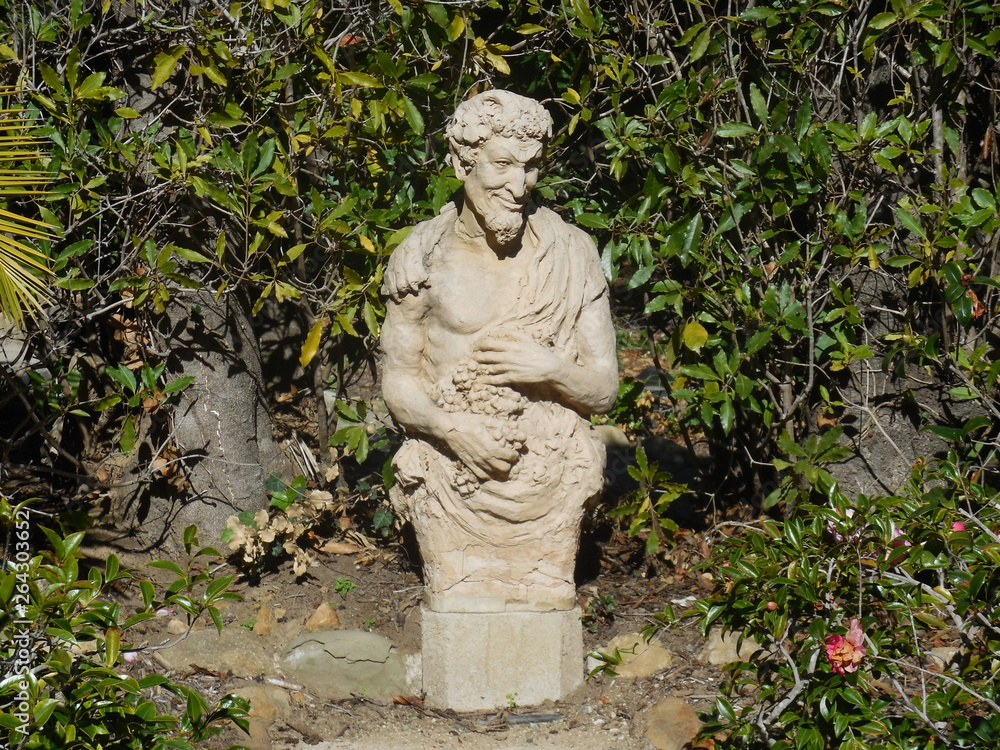 statue in the garden