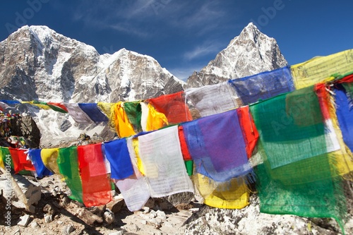 prayer flags - Nepal Himalayas mountains buddhism