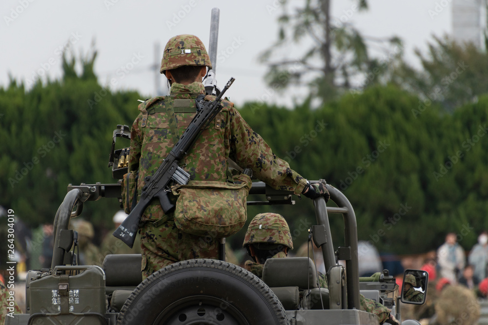 Fototapeta premium 陸上自衛隊の自衛官