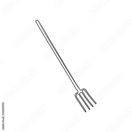 fork for garden icon. Element of Garden for mobile concept and web apps icon. Outline, thin line icon for website design and development, app development