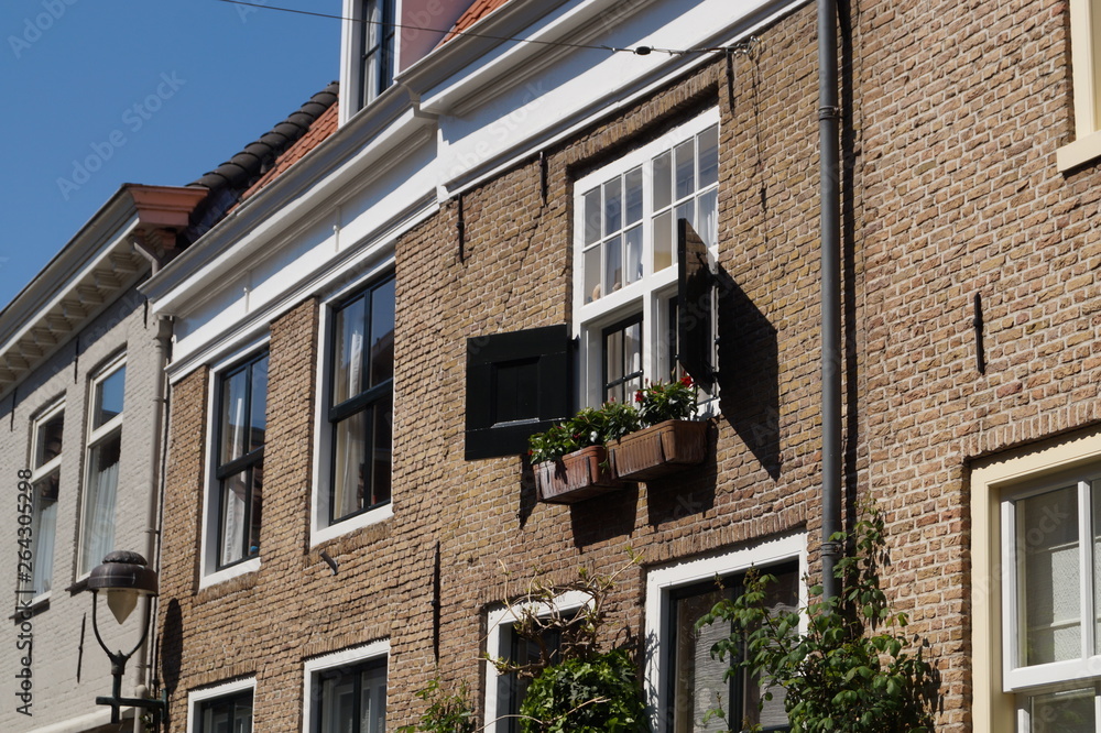 facade of an old dutch house