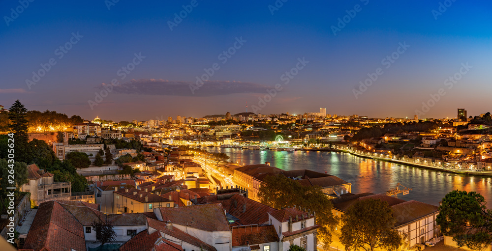Naklejka premium Nightscape on Douro river