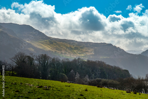 Beautiful mountains in the area Lake District.