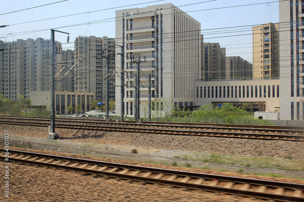 Fototapeta premium China's high-speed railways are a long way off