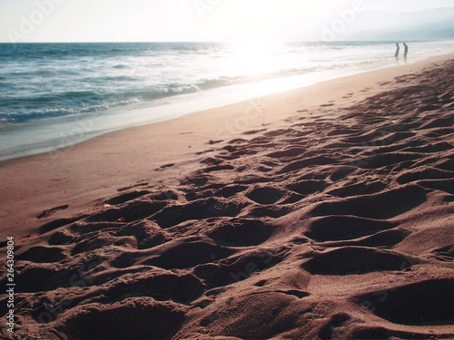 sunset on beach