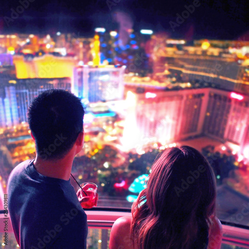 young people above the city