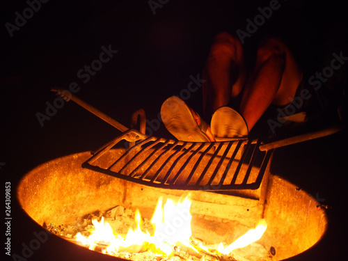 Camping fire