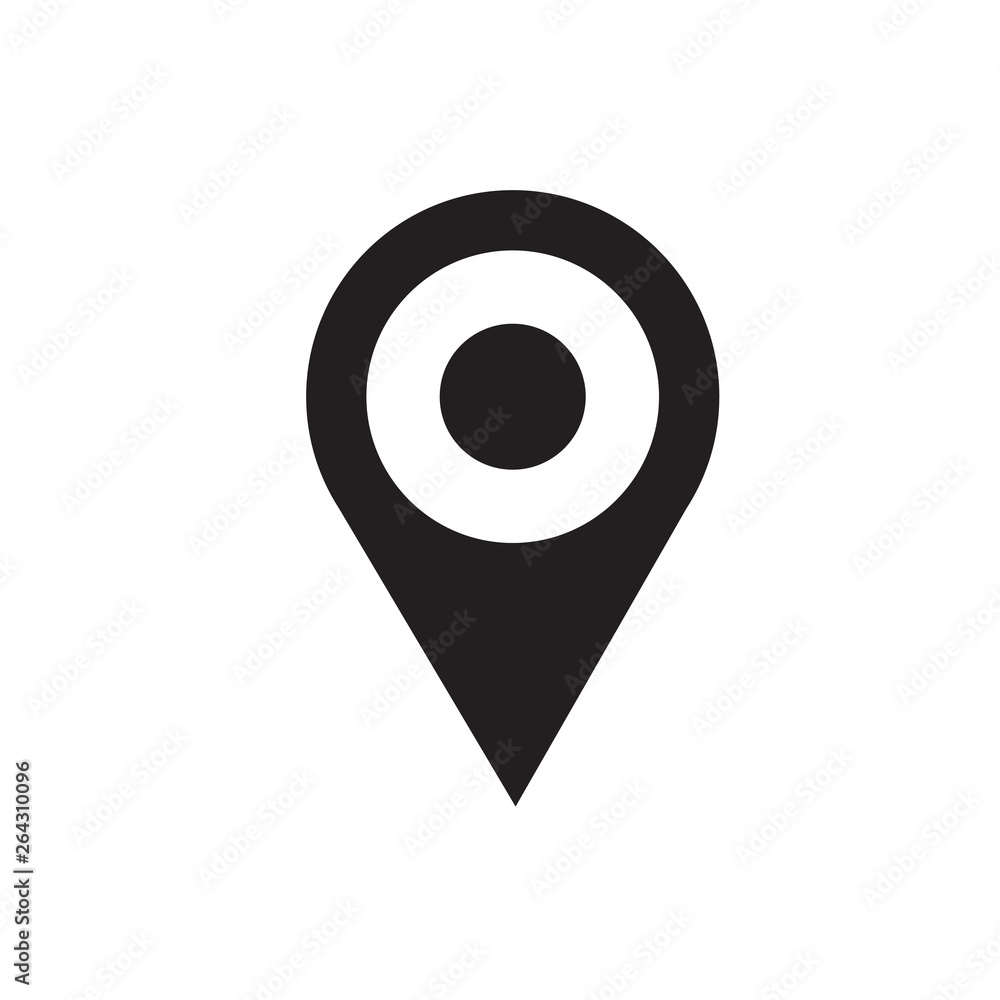 Location icon vector. Pin sign Isolated on white background. Navigation map, gps, direction, place, compass, contact, search concept. Flat style for graphic design, logo, Web, UI, mobile upp, EPS10 Location icon vector. Pin sign Isolated on white background. Navigation map, gps, direction, place, compass, contact, search concept. Flat style for graphic design, logo, Web, UI, mobile upp, EPS10