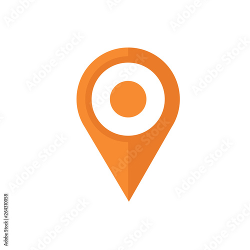 Free Download Location icon vector. Pin sign Isolated on white background. Navigation map, gps, direction, place, compass, contact, search concept. Flat style for graphic design, logo, Web, UI, mobile upp, EPS10 - GFXLoad