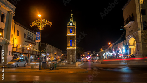 View of the Clock Tower in the Old City of Jaffa
