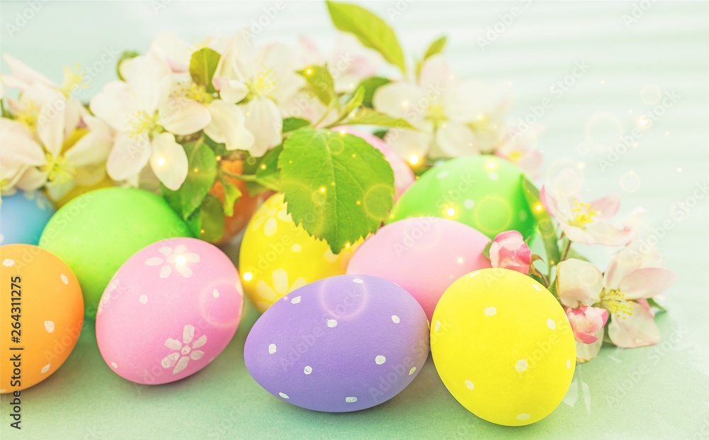 colorful easter eggs colorful easter eggs