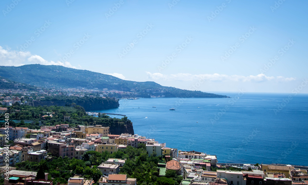 Coast of Naples in the summer