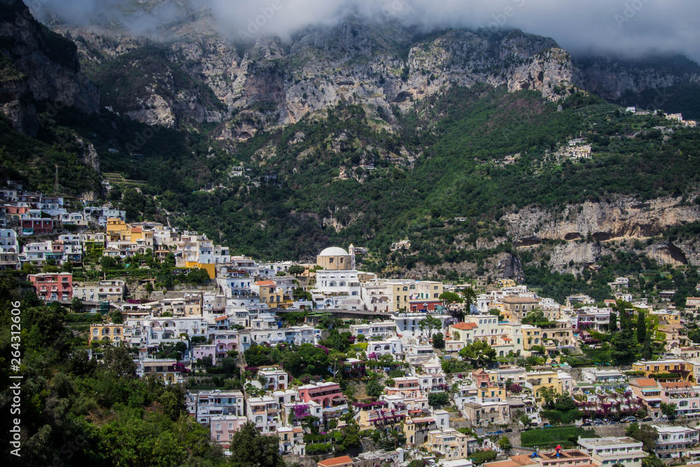 City homes from the Amalfi coast
