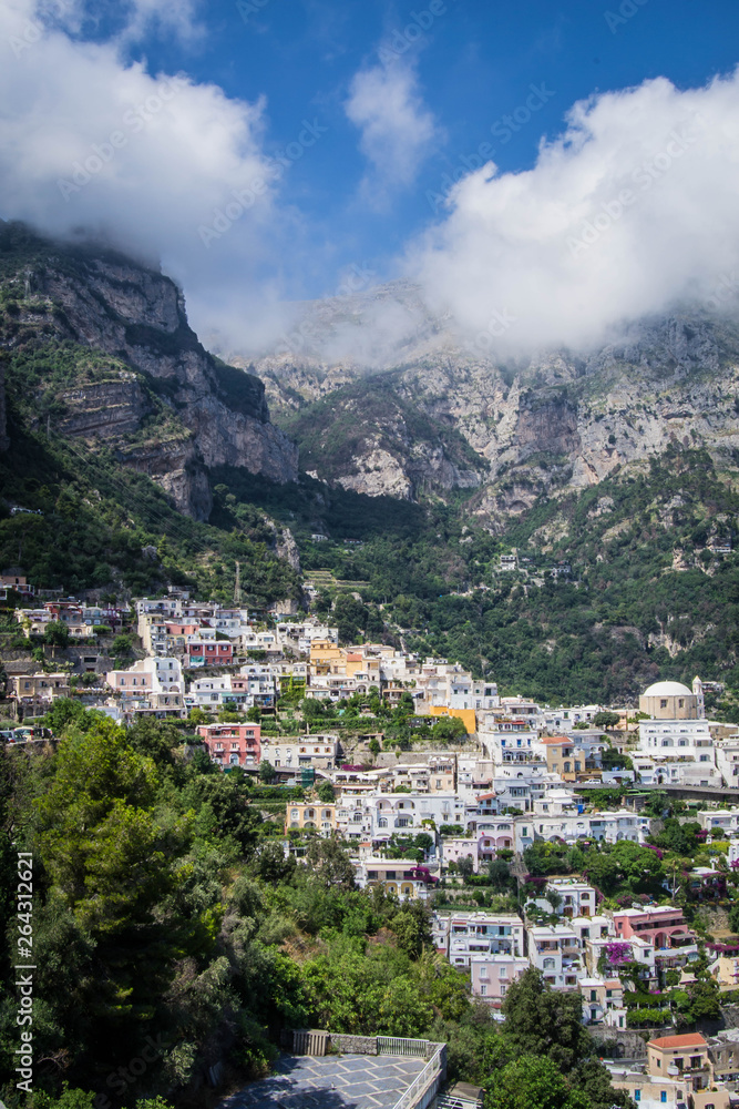 City homes from the Amalfi coast