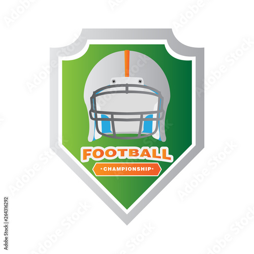 Wallpaper Mural American football emblem image. Vector illustration design Torontodigital.ca