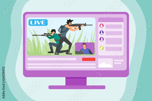Playing Online Game Live on the Internet